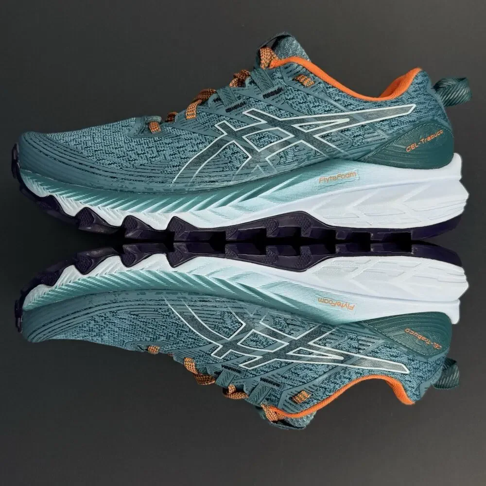 🔥 ASICS Gel Trabuco 10 Women’s 7.5 Misty Pine Soft Sky Trail Running Shoes